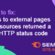 ft Links to external pages or resources returned a 403 HTTP status code