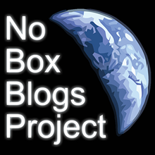 #NoBoxBlogs Project logo design by JL Faverio