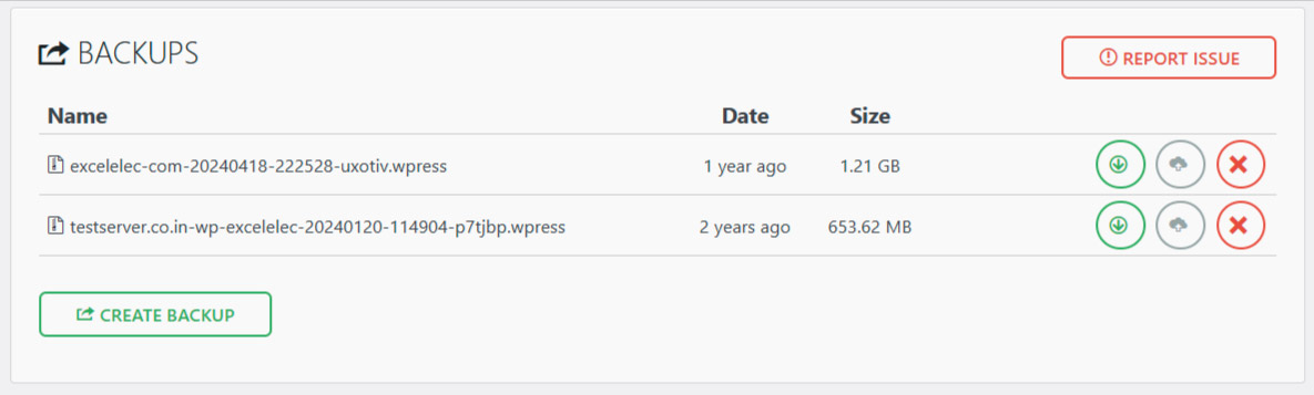 Website Maintenance 7 Old backup files stored in All-in-One WP Migration plugin