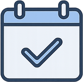 Illustration of a calendar icon representing Event schema for law firm seminars