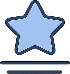 Illustration of a star icon representing Review schema for law firms