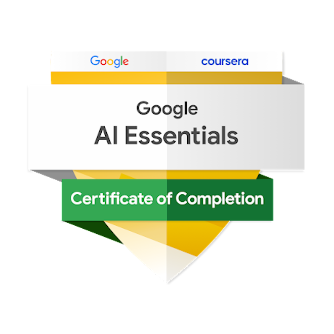 JL Faverio's Google AI Essentials badge