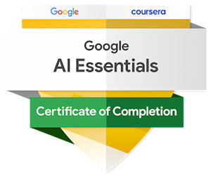 google ai essentials professional certificate badge300