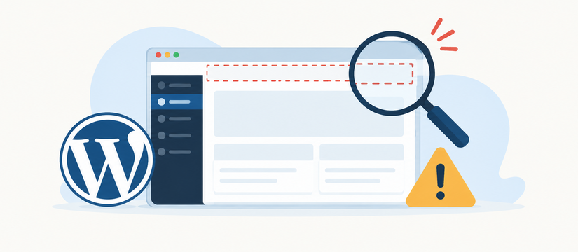 WordPress admin bar missing troubleshooting illustration